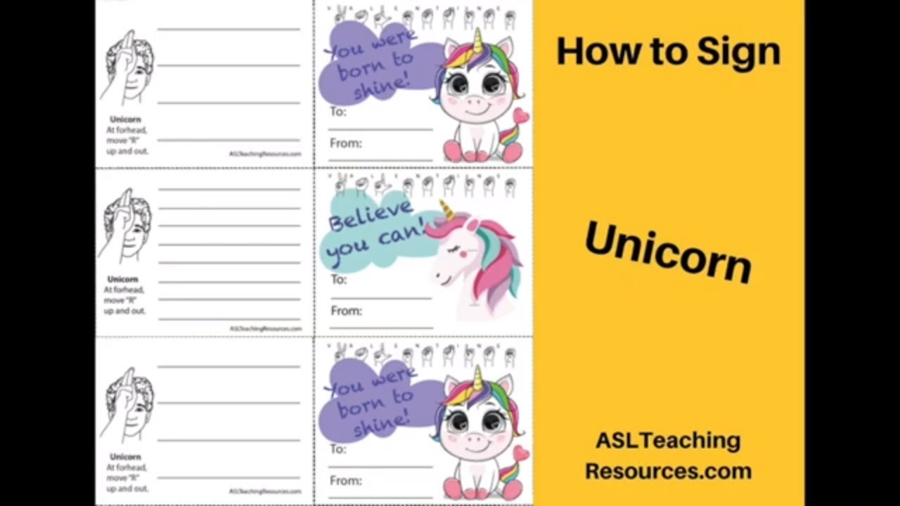 How To Sign Unicorn In Asl