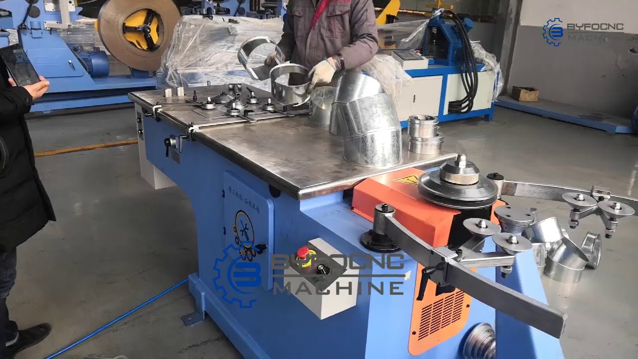 Hydraulic Elbow Making Machine, Gorelocker machine - YouTube