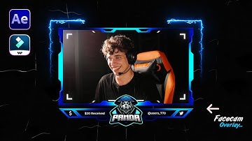 Animated Facecam Overlay Filmora Template || Transparent Stream Overlay