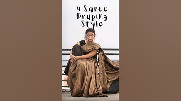 saree draping style | How to wear a saree in 4 different ways 🥻😱😍 #fashion #shorts #saree #viral