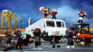 SOBREVIVA EM APOCALIPSE ZUMBI NO AEROPORTO NO MINECRAFT !! O FILME