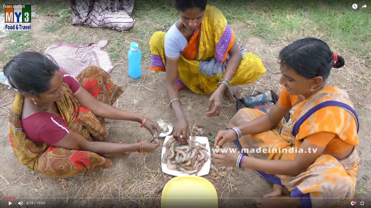 Indian Village Cooking | Prawn Cutlets Recipe Making in Village  | Shrimp Cutlet | street food | STREET FOOD