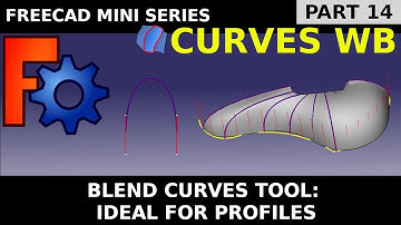 Learn freeCAD Curves Workbench 14: Blend Curve Tool. Create curves of continuity. Bike seat example