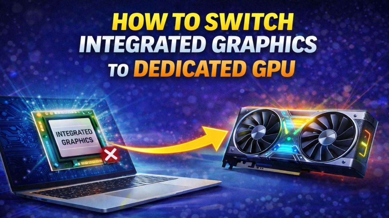 windows11 デスクトップPC ゲーミング グラボ変更 How To Change Integrated Graphics to Dedicated Graphics Card in