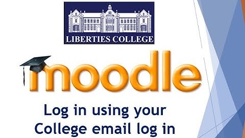 How to log into Moodle