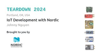 Teardown 2024 - IoT Development with Nordic - Johnny Nguyen
IoT is one of the fastest growing markets out there. Long range, short range, there are numerous benefits for wire replacement and connectivity. In this space, Nordic is a boon for any developer, closed or open source.
Nordic leads with the lowest power (and one of the smallest and most integrated) LTE-M modems you can find, the only solution today for DECT NR+, and any given month is 30-40% of qualified BLE designs in the market for our leading lowest power, efficiency, and support. Nordic has even broken into PMIC and Wifi-6 now.
Nordic fully embraces Zephyr as the RTOS of choice for its supplier and hardware agnosticism, and open-source nature. (We will also explore debunking a few RTOS vs. Non-RTOS notions that tend to proliferate the industry. In many cases, it very much does make sense to use one.)
In this talk, we will go through the solution journey for Nordic from start to finish, from hardware to software to real world deployment.
About Johnny Nguyen:
I’m a Nordic Field Application Engineer who previously worked as a firmware engineer for wireless (short-range and long-range) infrastructure deployed across North America. I’ve developed across many platforms, designed CPU architectures, and wrote an open source RTOS. I enjoyed developing with Nordic so much, I decided to join them. If you’ve been outside, you’ve seen my work!
https://www.crowdsupply.com/teardown/portland-2024/long-talk/iot-development-with-nordic Teardown 2024 - IoT Development with Nordic - Johnny Nguyen