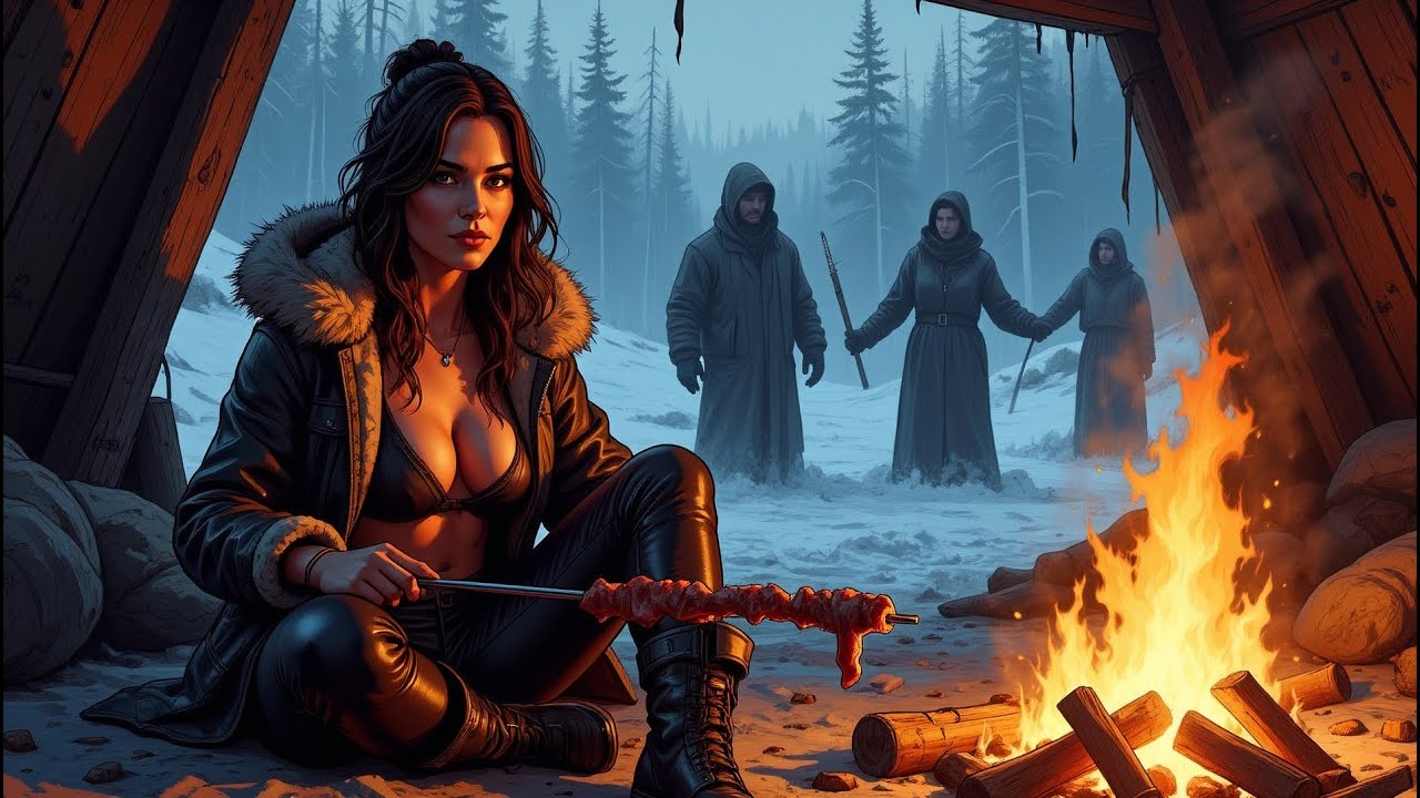 Renací antes del apocalipsis de hielo. Sentada junto al fuego, asaba carne mientras los veía...