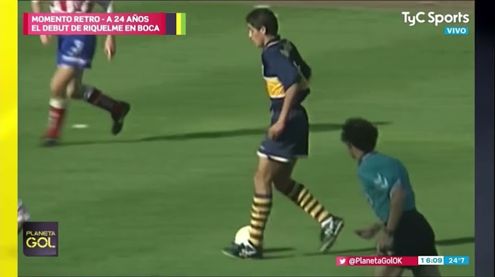 El debut de Riquelme en Boca