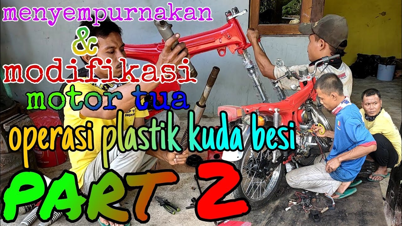 cara mengganti dan modifikasi motor tua  || menggunakan sperpart supra win dan variasi kabel body ||