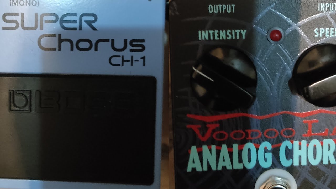 BOSS CHORUS Ch1 VS ANALOG CHORUS [vodoo lab] {4 video!}(2) - YouTube