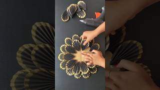 Beautiful wall decor using only paper #shorts #ytshorts #youtubeshorts #bestoutofwaste #papercraft