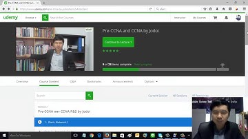 เรียน Online หลักสูตร Pre-CCNA และ CCNA บน Udemy โดย Mr.Jodoi