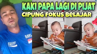 SUPER KEREN ‼️RAYYANZA  SEMANGAT BELAJAR  ,PAPA RAFFI AHMAD LAGI DI PIJAT