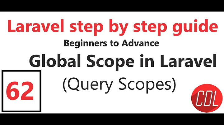 (62) What is Query Scope | Global Scopes in Laravel | Why we use Global scope in Laravel