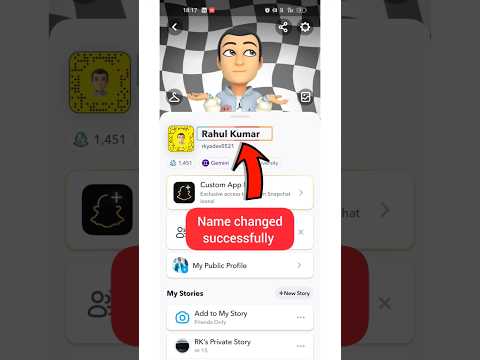How To Edit Name In Snapchat Snapchat Par Name Change Kaise Karen Snapchat Shorts Viral