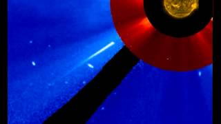 meteor hits the sun 2012/03/14  04'21'24 utc