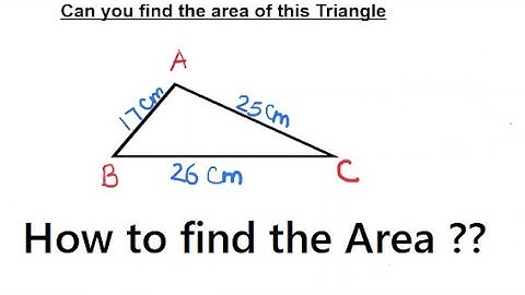 How to find area of Triangle using Heron
