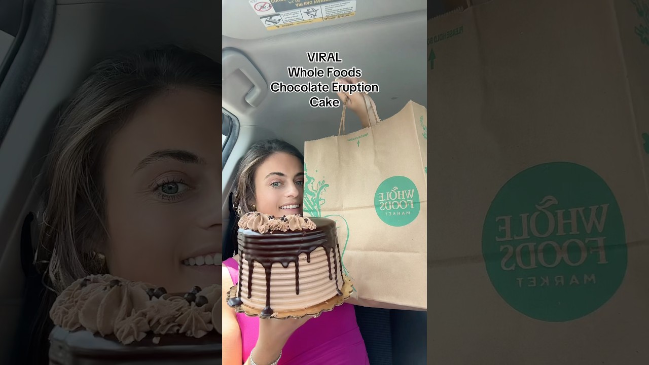VIRAL Whole Foods Chocolate Eruption Cake 🍫💚