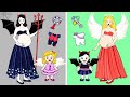 [DIY] Paper Dolls Vampire Baby OR Angel Baby? (Part 2) Very Beautiful Dresses Handmade Papercrafts
