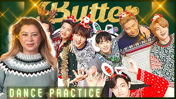 BTS "Butter (Holiday Remix)" Dance Practice M/V Reaction | American Woman Reacts😆🎄⛄