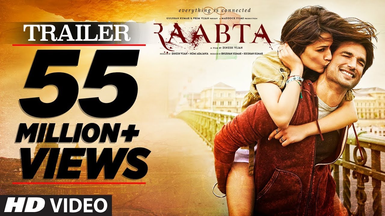  Raabta Official Trailer |  Sushant Singh Rajput & Kriti Sanon