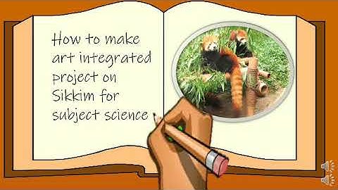 Art integrated project on Sikkim ll How to make art integrated project ll science