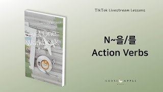 N~을/를 Action Verbs