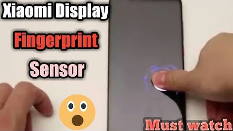 Xiaomi Redmi note 7 display fingerprint sensor?