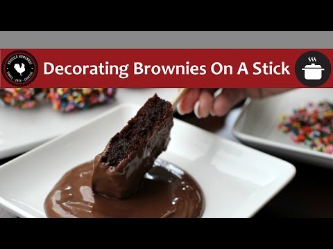 Decorating Brownies On A Stick - Quick and Easy