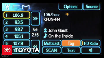 How-To: iTunes® Tag on Display Audio with Entune® | Toyota