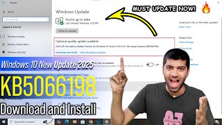 Windows 10 September 2025 Update (KB5066198) 🔥 | New Features, Fixes & Performance Boost 🚀