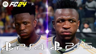 COMPARAÇÃO EA SPORTS FC 24 PS4 x PS5