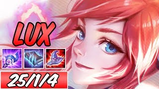 S+ DARK HARVEST 40% CDR FULL DMG MAGIC PEN LUX MID | Best Build & Runes | 80% K. Participation