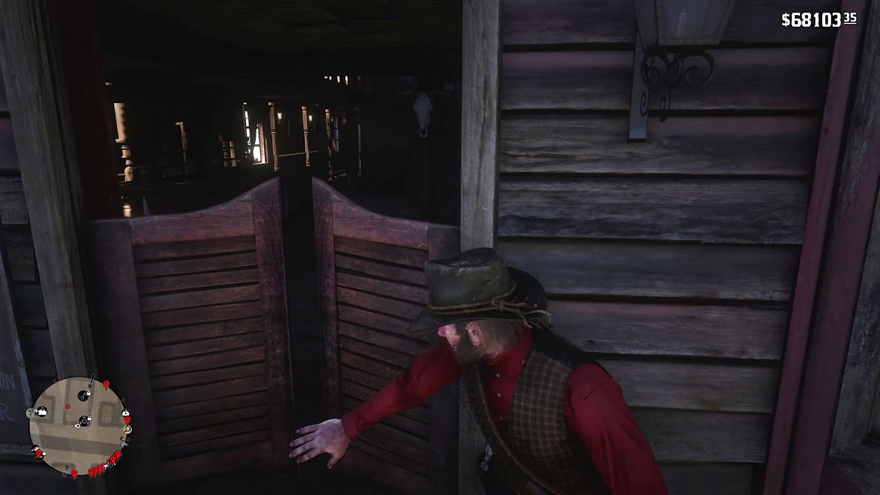 RDR2 The bartender goes crazy if Arthur takes out binoculars YouTube