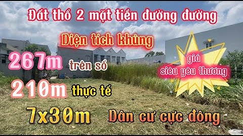 Đất Cần Giuộc Giá Rẻ| Lô đất thổ diện tích cực khủng mà giá thì siêu yêu thương đường xe hơi.