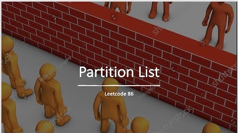 Partition List | Leetcode 86 | Live Coding session