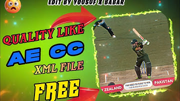 Trending Quality AE XML File 🔥 || Xml File In comment Box 🎁|| Edit By YOUSUF X BABAR 