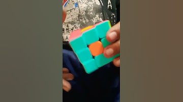 Making donut pattern on 3×3 cube #shorts #donuts #holi