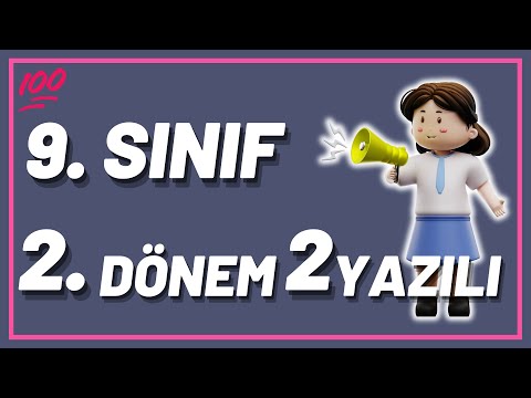 9. Sınıf İngilizce 2. Dönem 2. Yazılı