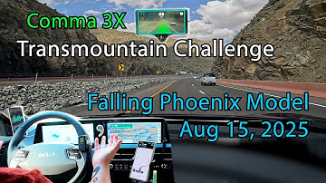 Comma 3X with SunnyPilot - Falling Phoenix Model - Transmountain Challenge