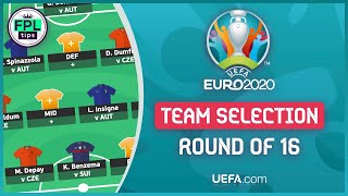 Round Of 16 Team Selection Unlimited Transfers Official Uefa Euro Fantasy Football Tips Youtube