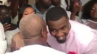 John Dumelo and John Drahamani Mahama at Dumelo wedding.