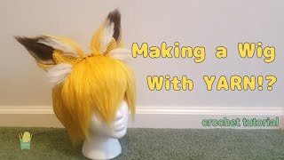 How to make a Yarn Wig | Crochet Tutorial | Short Wig tutorial