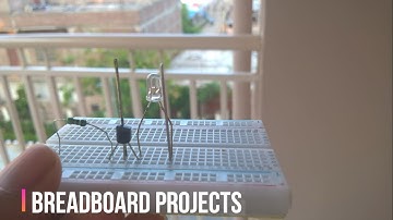 How to make a touch sensor on breadboard | Breadboard projects | Creativty