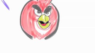 AngryBirds drawing using Brushes app on iPad screenshot 5