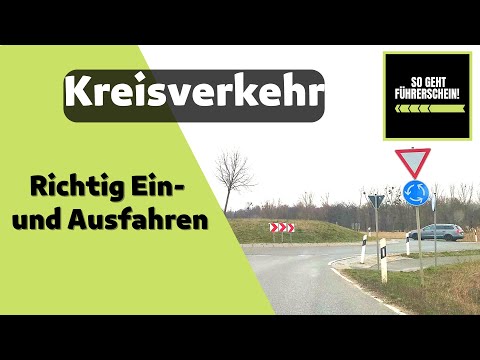 Video: So Passieren Sie Kreisverkehre