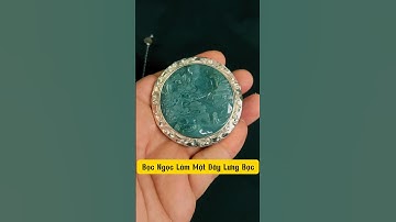 Mặt Dây Lưng Bạc Bọc Bích Ngọc  Thủ Công #vàngbạclêhiếu #vangbaclehieu #matthatlung