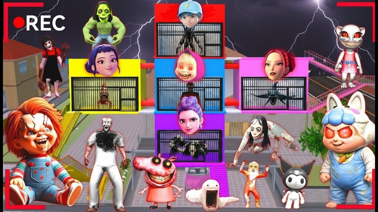 Yuta Mio Buat Penjara Warna Warni Paling Aman Dari Pasukan Anomali & Hantu Chucky Di Depan Rumah👺😱