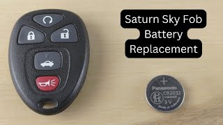 How To Replace or Change Saturn Sky Remote Key Fob Battery 2007 - 2010 Saturn Ion Key Fob Battery Replacement 2003 2007