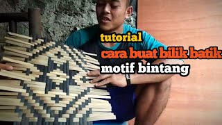 How to make a star motif batik room